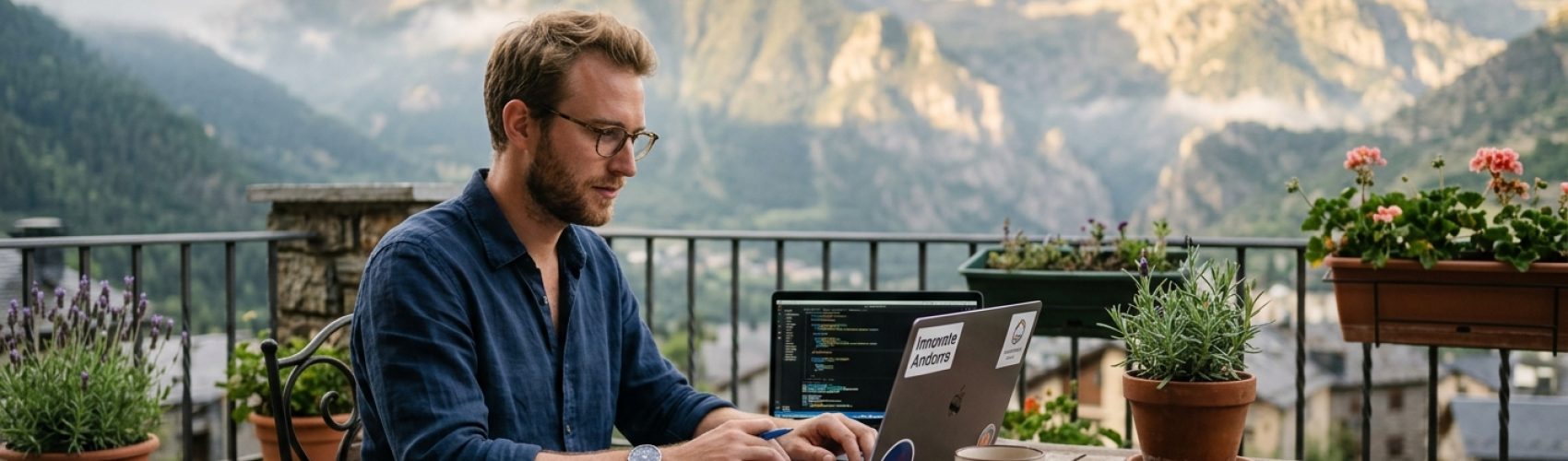 Entrepreneur working